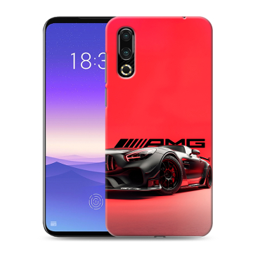 Пластиковый чехол на Meizu 16s с принтом Мерседес Mercedes AMG