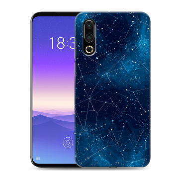 Пластиковый чехол на Meizu 16s с принтом Космос звезды