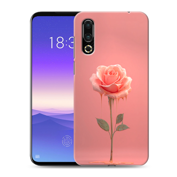 Пластиковый чехол на Meizu 16s с принтом Розовая роза