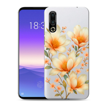Пластиковый чехол на Meizu 16s с принтом Цветы