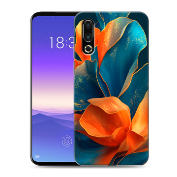 Пластиковый чехол на Meizu 16s с принтом Цветы