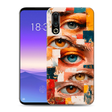 Пластиковый чехол на Meizu 16s с принтом Модный принт