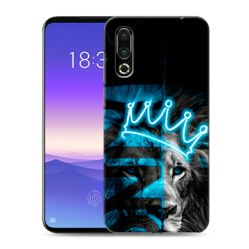 Пластиковый чехол на Meizu 16s с принтом Король лев