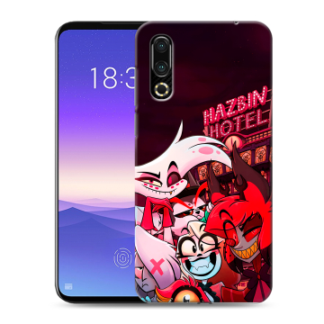 Пластиковый чехол на Meizu 16s с принтом Hazbin Hotel Отель Хазбин