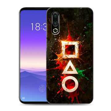 Пластиковый чехол на Meizu 16s с принтом Squid Game Игра кальмара