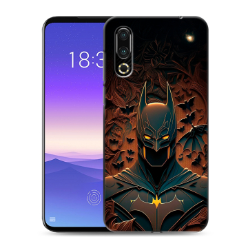 Пластиковый чехол на Meizu 16s с принтом Batman Бэтмен