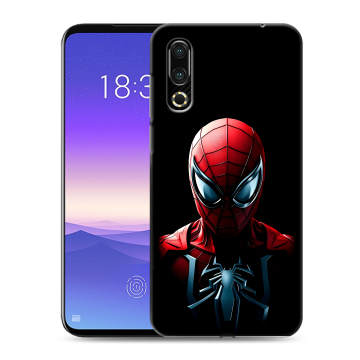 Пластиковый чехол на Meizu 16s с принтом Spiderman Человек паук