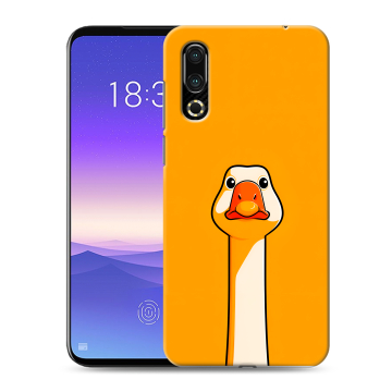 Пластиковый чехол на Meizu 16s с принтом Смешная утка
