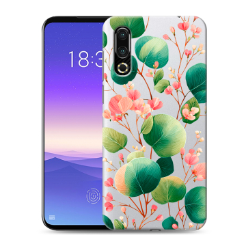Пластиковый чехол на Meizu 16s с принтом женский