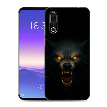 Пластиковый чехол на Meizu 16s с принтом Волк