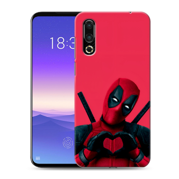 Пластиковый чехол на Meizu 16s с принтом Дедпул Deadpool