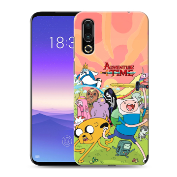 Пластиковый чехол на Meizu 16s с принтом Adventure time Время приключений