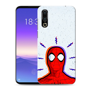 Пластиковый чехол на Meizu 16s с принтом Spiderman Человек паук