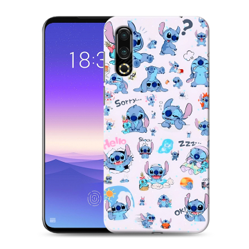 Пластиковый чехол на Meizu 16s с принтом Лило и Стич