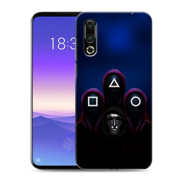 Пластиковый чехол на Meizu 16s с принтом Игра Кальмара