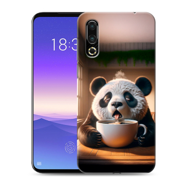 Пластиковый чехол на Meizu 16s с принтом смешная панда
