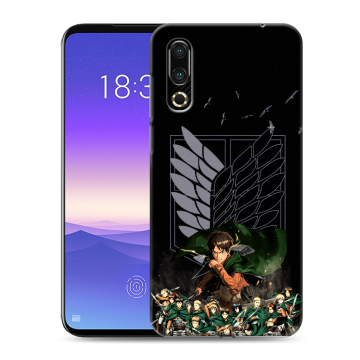 Пластиковый чехол на Meizu 16s с принтом Атака титанов