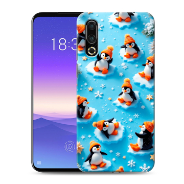 Пластиковый чехол на Meizu 16s с принтом Новый год