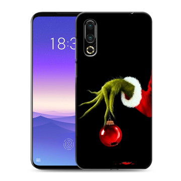 Пластиковый чехол на Meizu 16s с принтом Новый год Гринч
