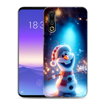 Пластиковый чехол на Meizu 16s с принтом Новый год