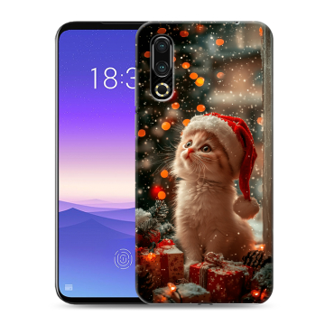 Пластиковый чехол на Meizu 16s с принтом Новый год