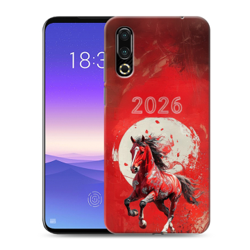 Пластиковый чехол на Meizu 16s с принтом Новый год