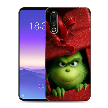 Пластиковый чехол на Meizu 16s с принтом Новый год
