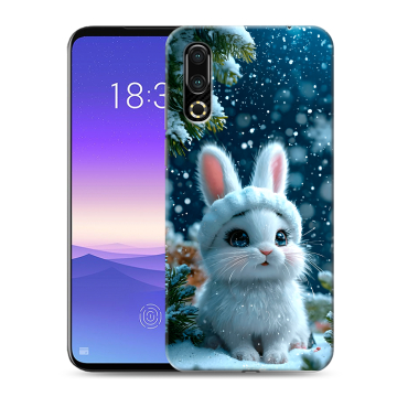 Пластиковый чехол на Meizu 16s с принтом Новый год