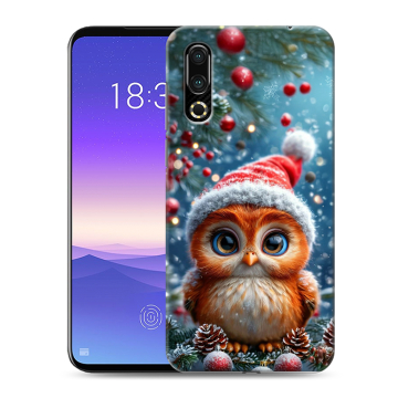 Пластиковый чехол на Meizu 16s с принтом Новый год Пластиковый чехол на Meizu 16s с принтом Новый год
