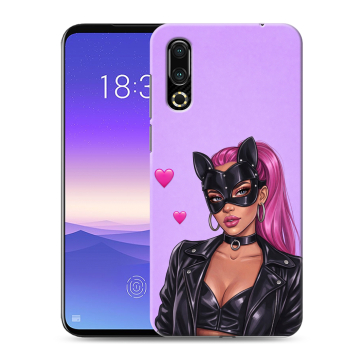 Пластиковый чехол на Meizu 16s с принтом женский