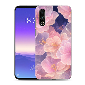 Пластиковый чехол на Meizu 16s с принтом женский