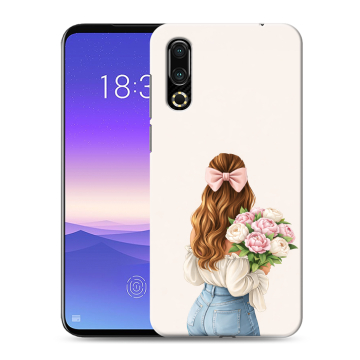 Пластиковый чехол на Meizu 16s с принтом женский