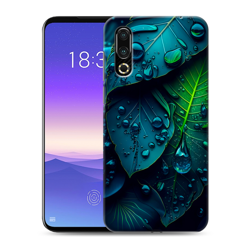 Пластиковый чехол на Meizu 16s с принтом Листья Пластиковый чехол на Meizu 16s с принтом Листья