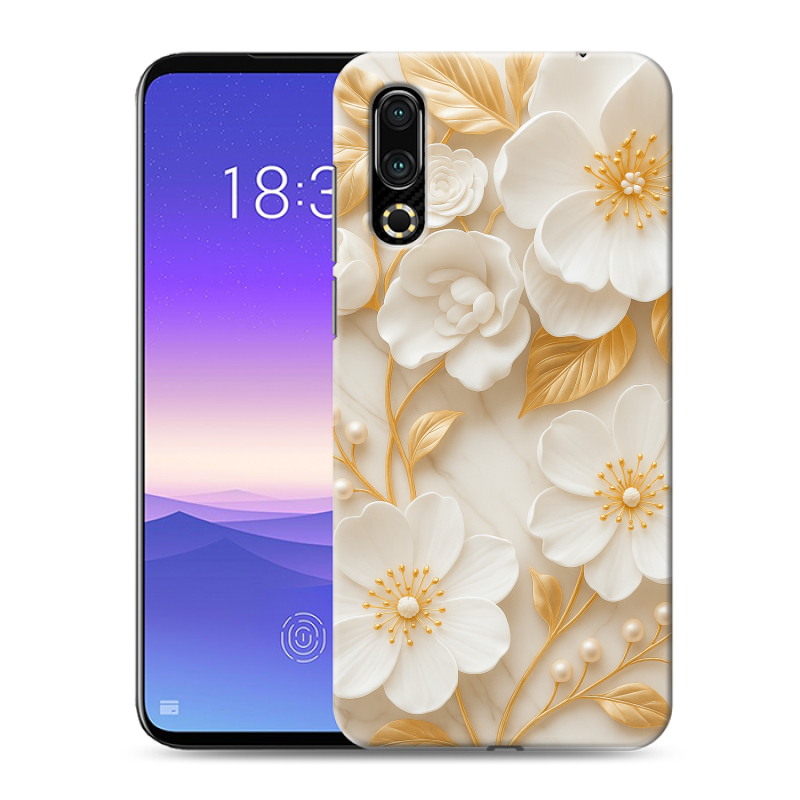 Пластиковый чехол на Meizu 16s с принтом Цветы Пластиковый чехол на Meizu 16s с принтом Цветы