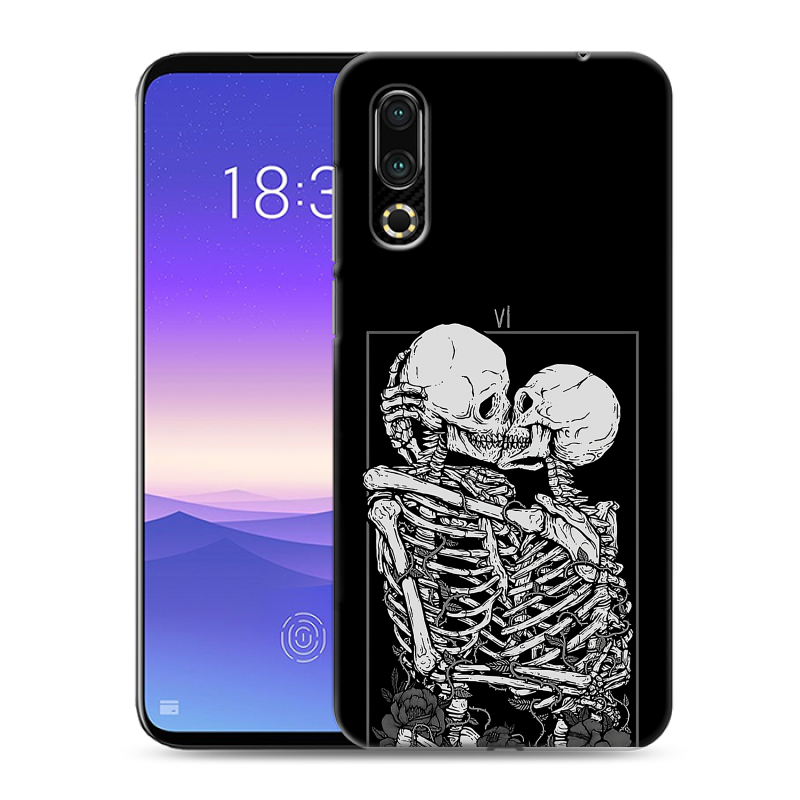 Пластиковый чехол на Meizu 16s с принтом Поцелуй скелетов Пластиковый чехол на Meizu 16s с принтом Поцелуй скелетов