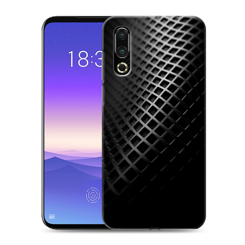Пластиковый чехол на Meizu 16s с принтом Текстура металла Пластиковый чехол на Meizu 16s с принтом Текстура металла