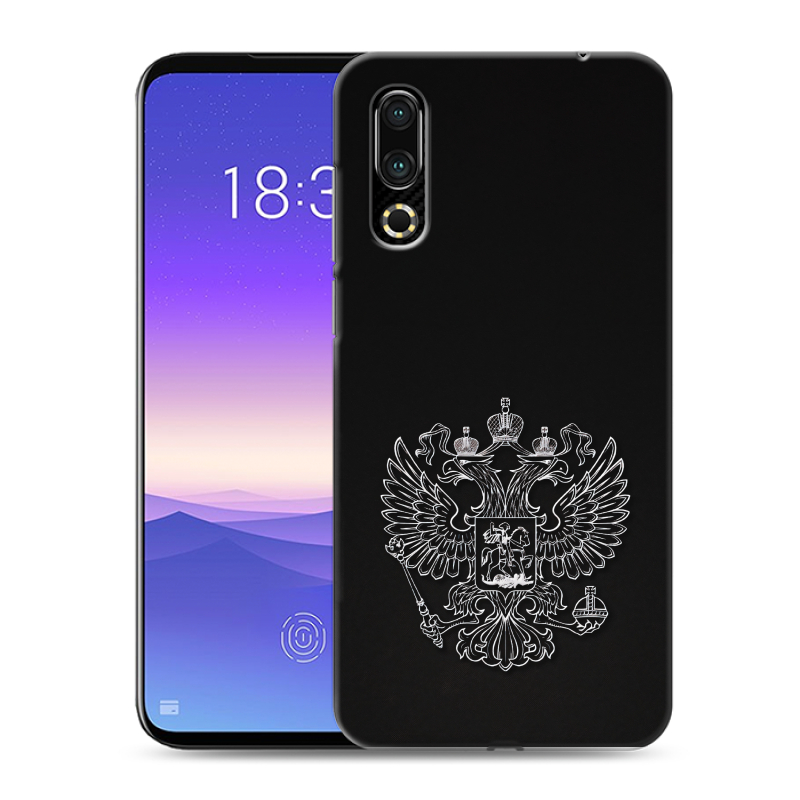 Пластиковый чехол на Meizu 16s с принтом Герб России Пластиковый чехол на Meizu 16s с принтом Герб России