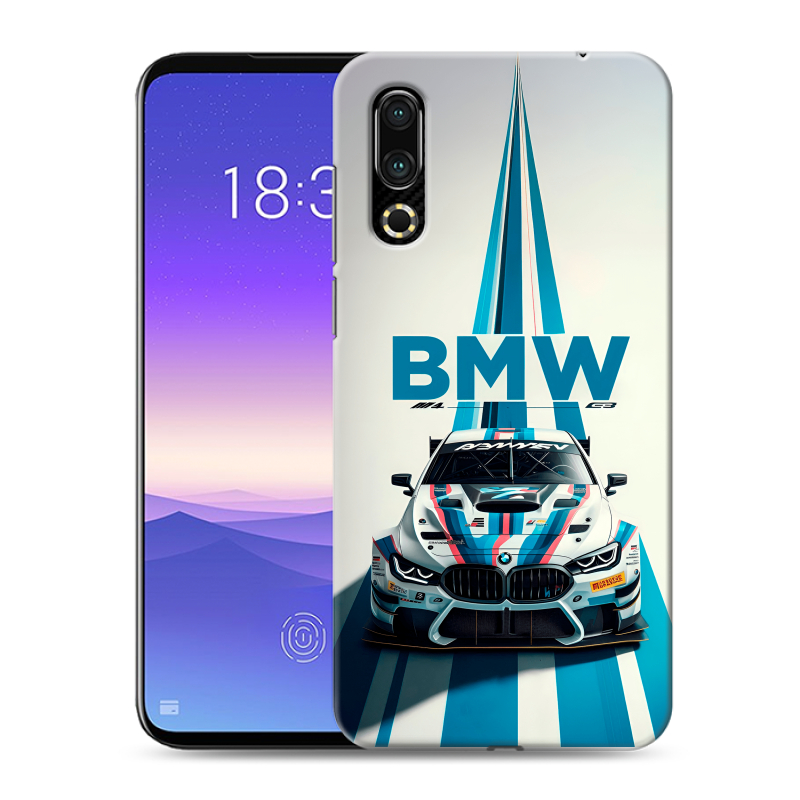 Пластиковый чехол на Meizu 16s с принтом БМВ BMW Пластиковый чехол на Meizu 16s с принтом БМВ BMW