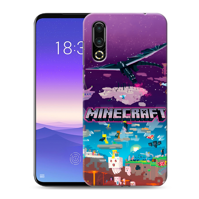 Пластиковый чехол на Meizu 16s с принтом Майнкрафт Minecraft Пластиковый чехол на Meizu 16s с принтом Майнкрафт Minecraft