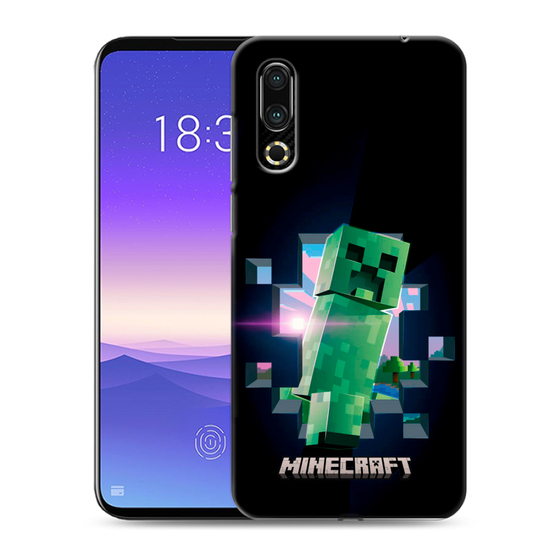 Пластиковый чехол на Meizu 16s с принтом Майнкрафт Minecraft Пластиковый чехол на Meizu 16s с принтом Майнкрафт Minecraft