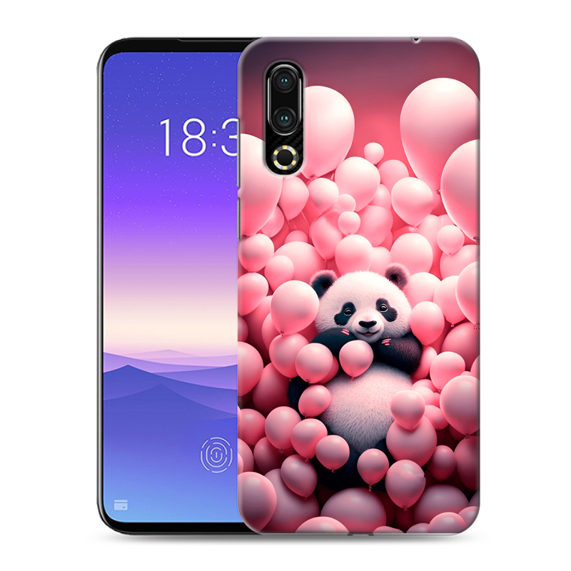 Пластиковый чехол на Meizu 16s с принтом Панда Пластиковый чехол на Meizu 16s с принтом Панда