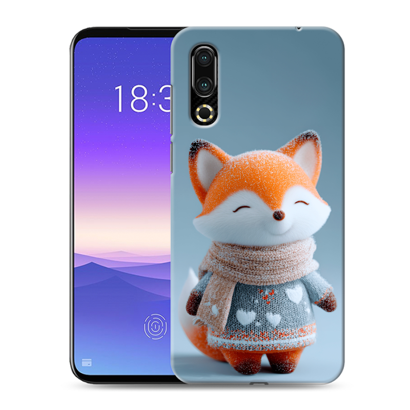 Пластиковый чехол на Meizu 16s с принтом Лиса Пластиковый чехол на Meizu 16s с принтом Лиса