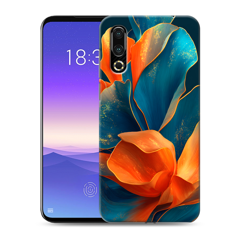 Пластиковый чехол на Meizu 16s с принтом Цветы Пластиковый чехол на Meizu 16s с принтом Цветы