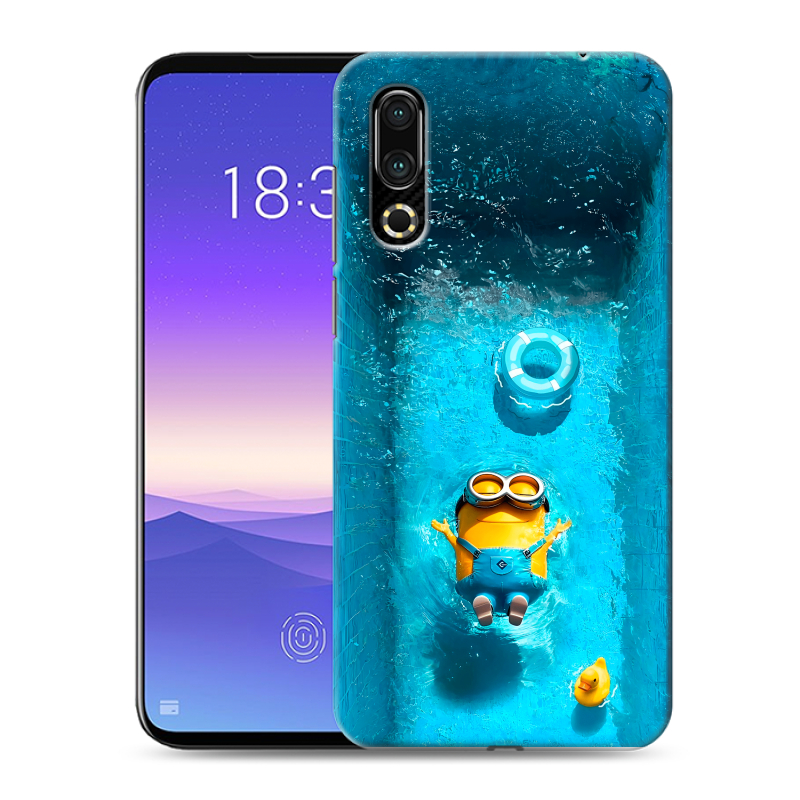 Пластиковый чехол на Meizu 16s с принтом Миньоны Пластиковый чехол на Meizu 16s с принтом Миньоны