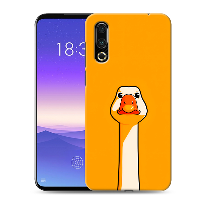Пластиковый чехол на Meizu 16s с принтом Смешная утка Пластиковый чехол на Meizu 16s с принтом Смешная утка