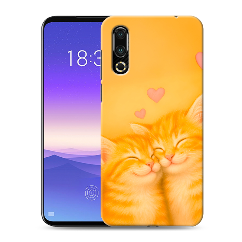 Пластиковый чехол на Meizu 16s с принтом Милые котята Пластиковый чехол на Meizu 16s с принтом Милые котята