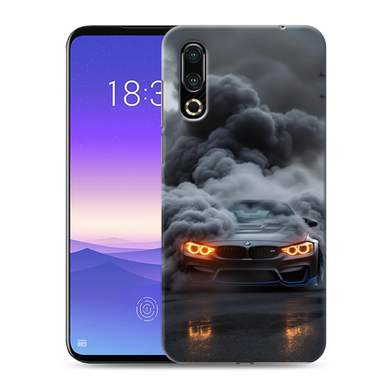 Пластиковый чехол на Meizu 16s с принтом BMW БМВ Пластиковый чехол на Meizu 16s с принтом BMW БМВ