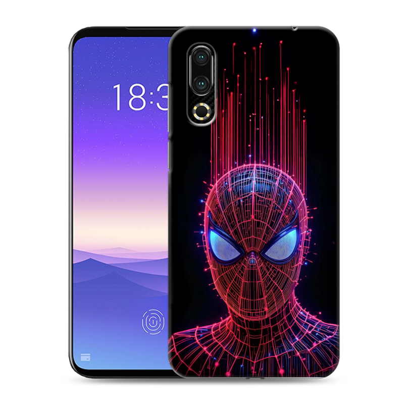 Пластиковый чехол на Meizu 16s с принтом Spiderman Человек паук Пластиковый чехол на Meizu 16s с принтом Spiderman Человек паук