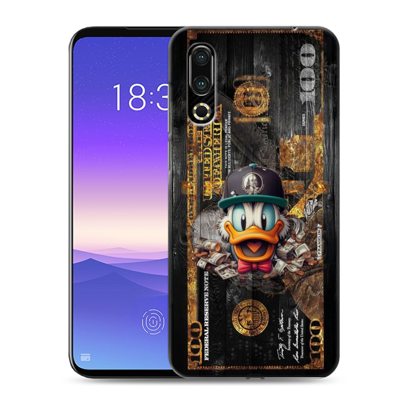 Пластиковый чехол на Meizu 16s с принтом Дональд Дак Доллар Пластиковый чехол на Meizu 16s с принтом Дональд Дак Доллар