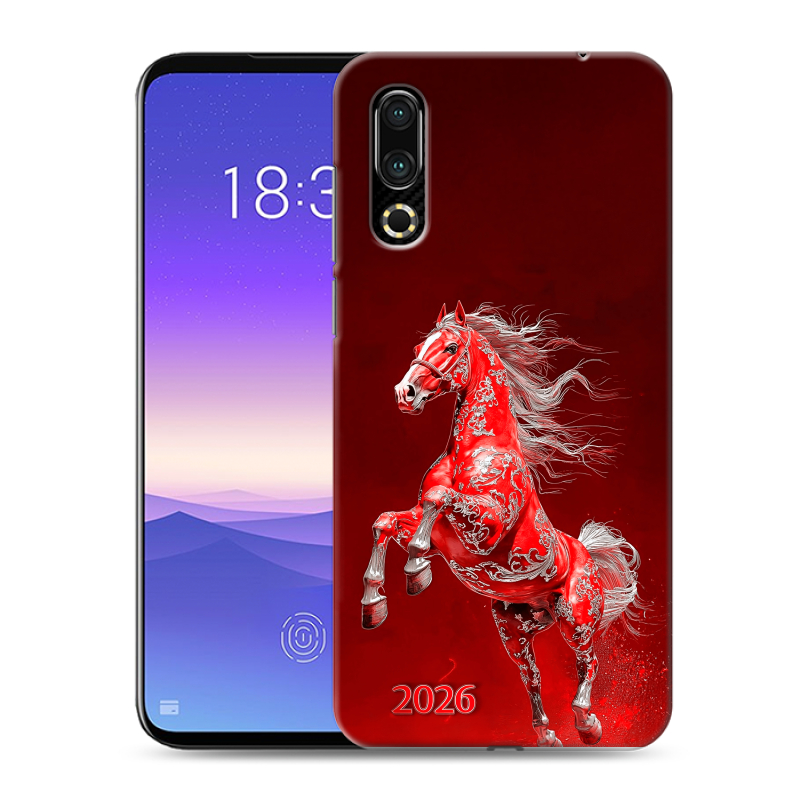 Пластиковый чехол на Meizu 16s с принтом Новый год Пластиковый чехол на Meizu 16s с принтом Новый год